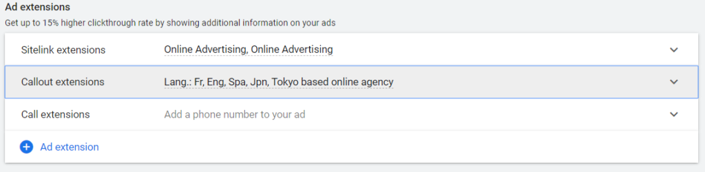 adwords search campaign setup