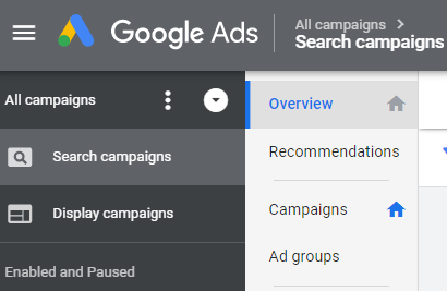 set up new adwords account