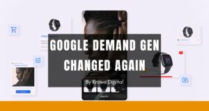 Google Ads Demand Gen interface showing creator content, video assets, and YouTube-focused campaign options in 2026.